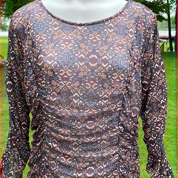 NWOT NY Collection ruched maxi 1X-2X - Picture 3 of 13